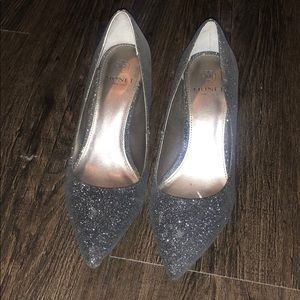 Glittery heels! Like new!